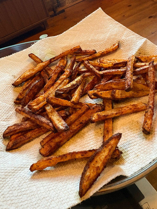 Oven-Baked Rub French Fries